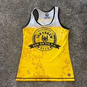 inknburn run or die.p.a. Running singlet